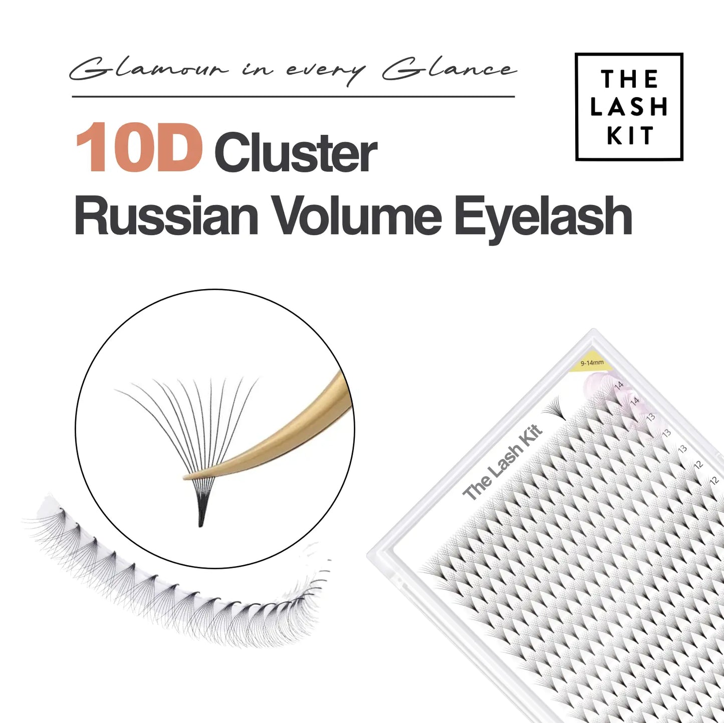 10D Russian Volume Faux Natural Eyelash Extension (320 fans)