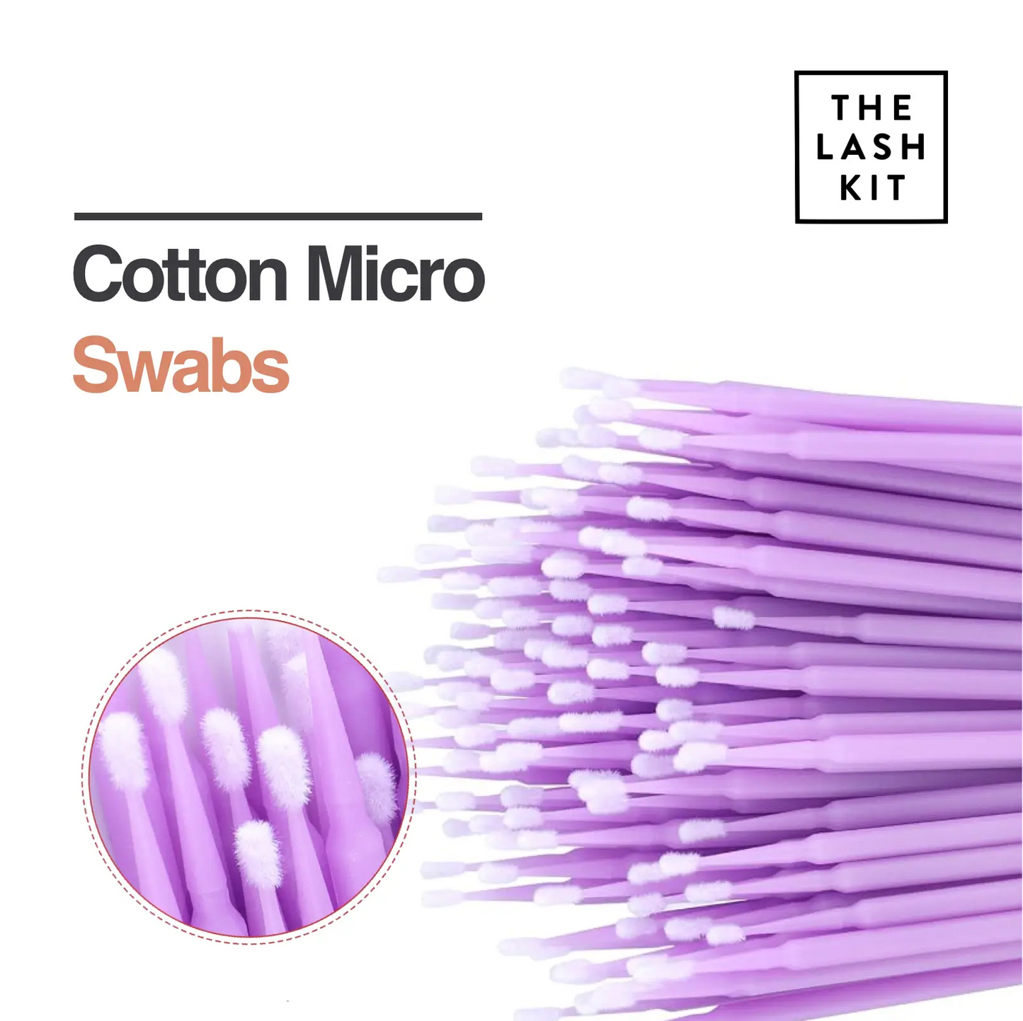 Eyelash Micro Cotton Swabs (20-100) pcs
