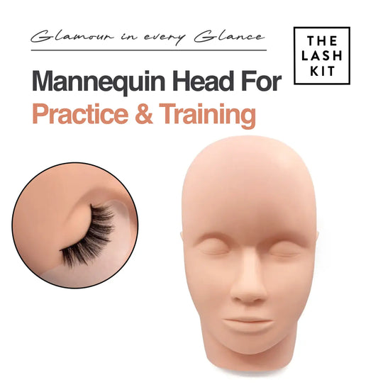 Mannequin Head for Eyelash Practice - Perfect for Lash Artists in Training