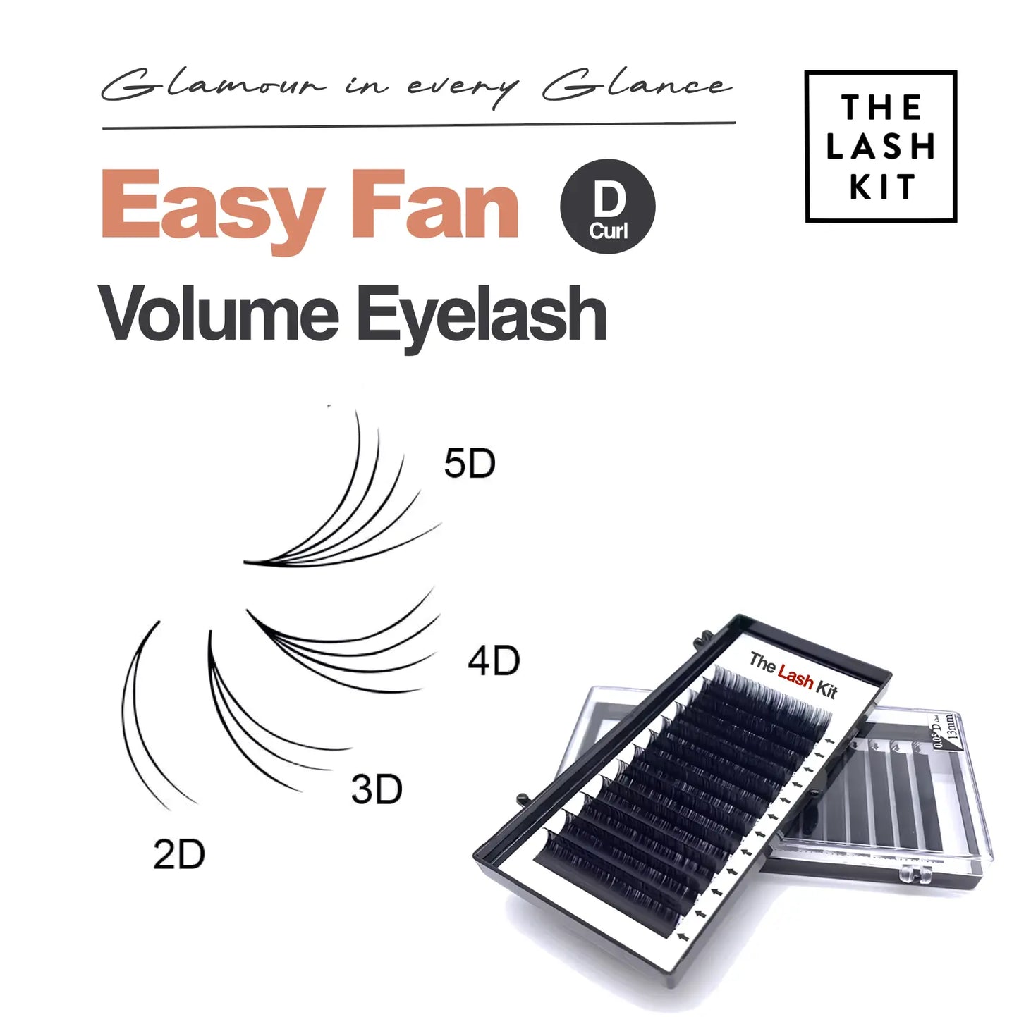 Easy Fan D Curl Volume Eyelash Extensions