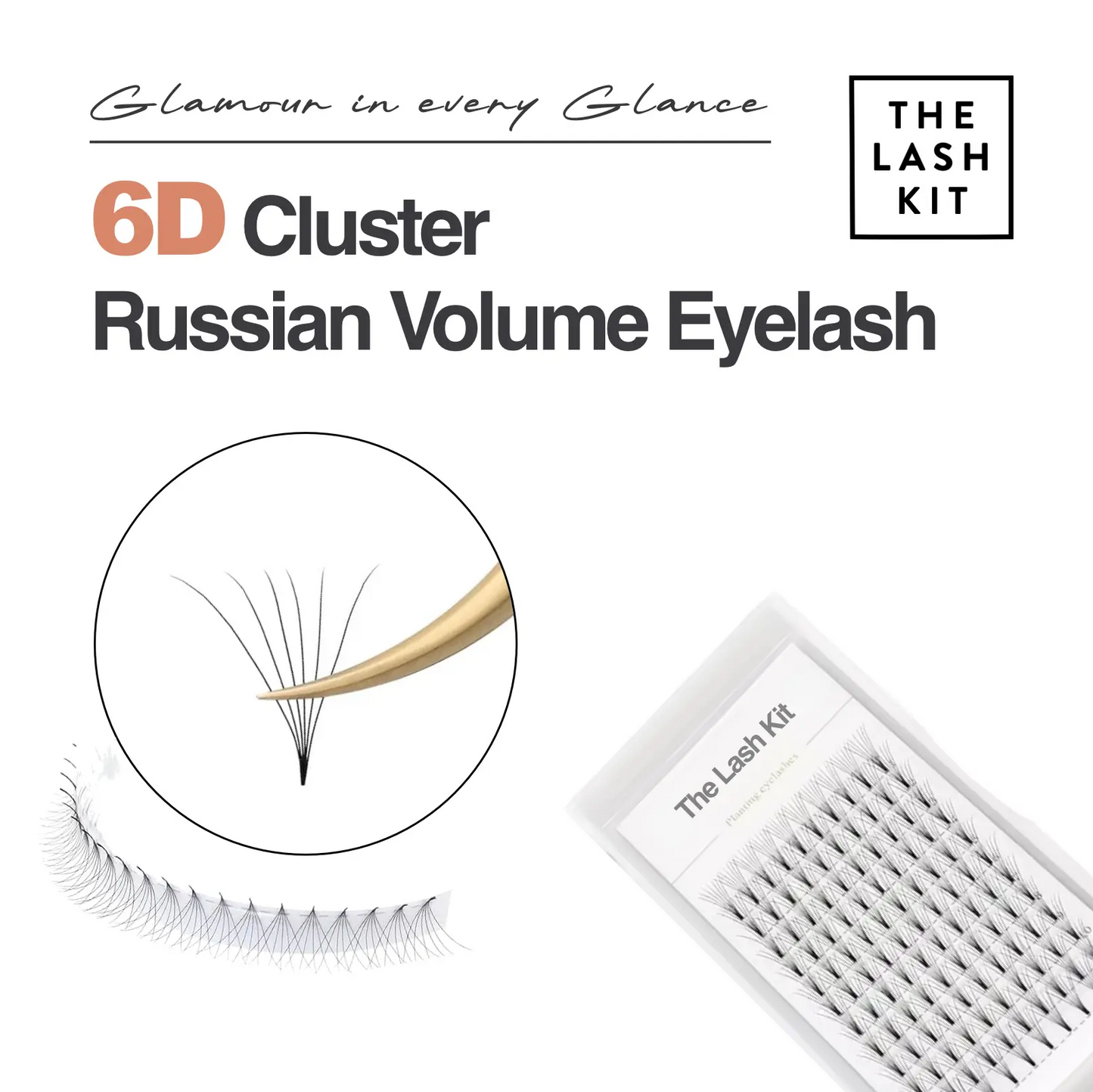 6D Cluster Volume Eyelashes