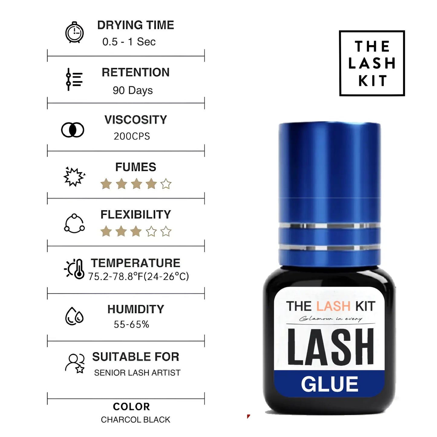 90 Days Eyelash Glue - Super Strong