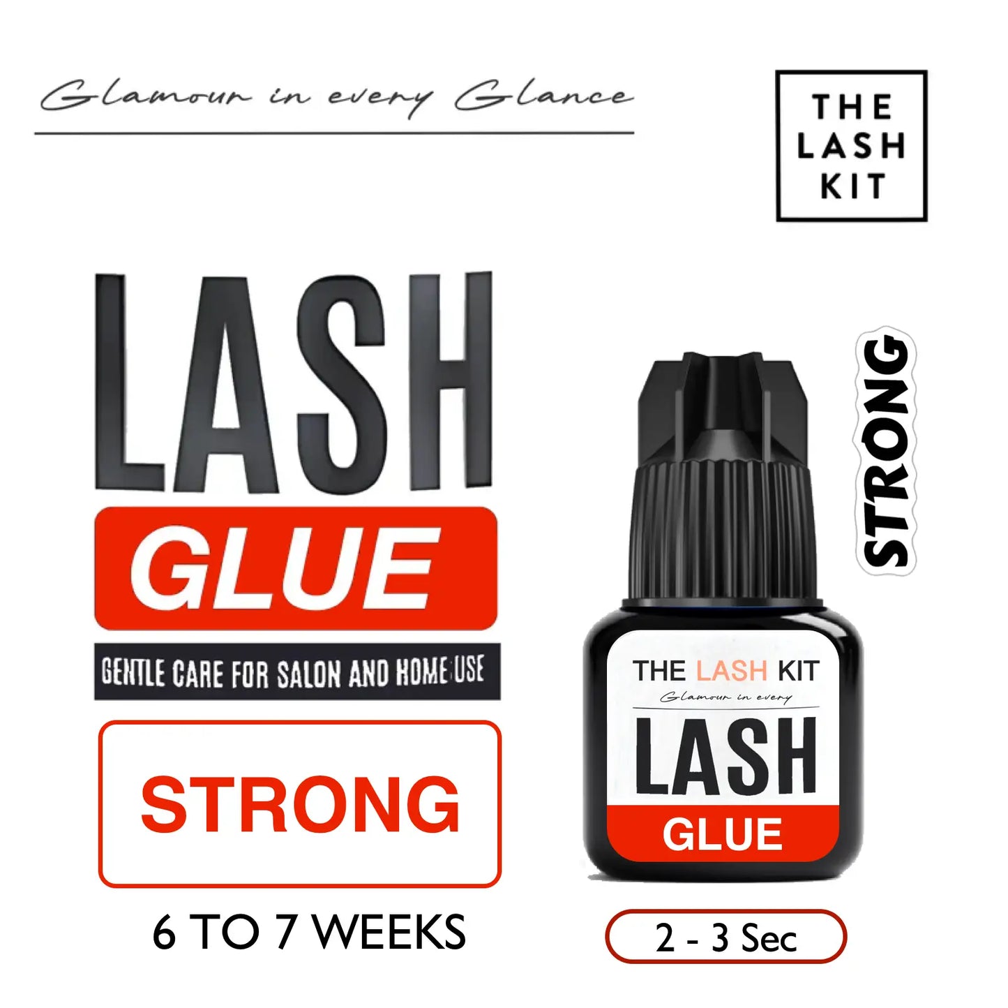  long-lasting lashes with The Lash Kit Professional Lash Glue! 
