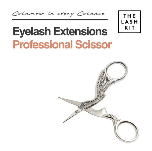 Eyelash Extensions Mini Crane Bird Professional Scissor