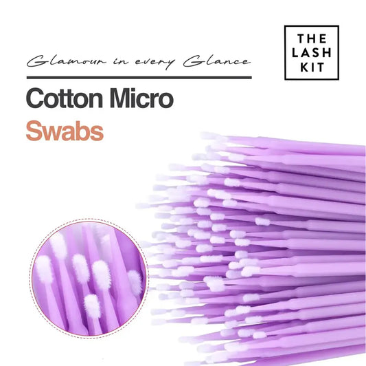 Eyelash Micro Cotton Swabs (20-100) pcs