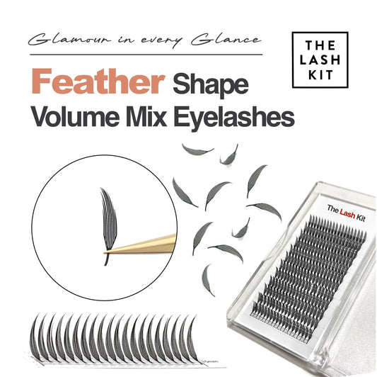 Feather Shape Volume Mix Eyelashes