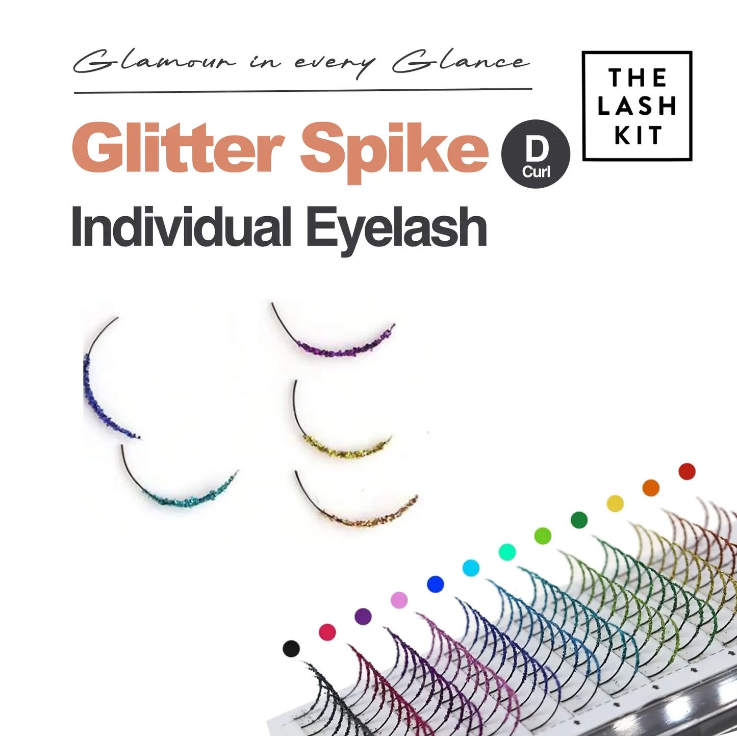 Glitter Spike Individual Eyelashes